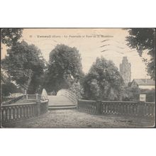 La Passerelle et Tour de la Madeleine, Verneuil, 1926 - Berthaud Frères CPA BF23