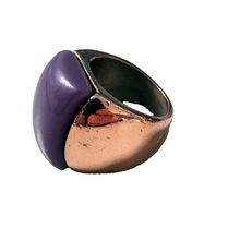 CHUNKY MAN'S RING with PURPLE STONE *
