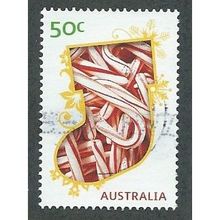 AUS 2009 50c 'CHRISTMAS - STOCKING ' FINE USED (EBID34-948)