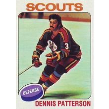 1975-76 Topps Hockey Dennis Patterson #51 RC