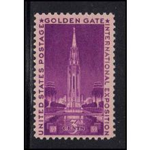 852 3c Golden Gate Expo Fine MNH U3184