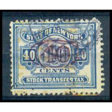 Used Revenue 40c N.Y. Stock Transfer Fine Just Clears WA2810