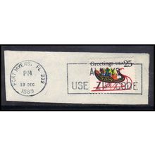 Used 2428 25c Sleigh and Presents Fort Myers, FL. E0291