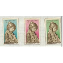 Vatican City Stamps Scott #197 To 199, Mint Hinged