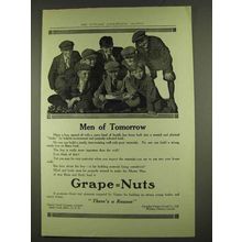 1913 Grape-Nuts Cereal Ad - Men of Tomorrow