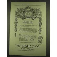 1913 Gorham Silverware Ad - Art in the Dining Room