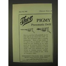 1922 Thor Pigmy Pneumatic Drill Ad