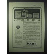 1923 Squibb Medicine Ad - Servants of Science