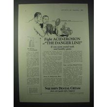 1923 Squibb's Dental Cream Ad - Fight Acid-Erosion