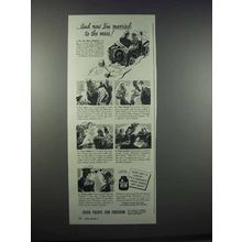 1944 Sanka Coffee Ad - I'm Married to the Mess