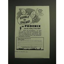 1953 Phoenix Arizona Ad - Double the Spring
