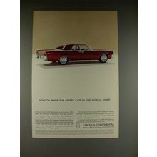 1963 Lincoln Continental Car Ad - Make Finer