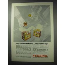 1964 Federal Hi-Power Shotgun Shells Ad - Hi-Power