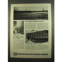 1965 United States Steel Ad - Biggest Bridge in Europe