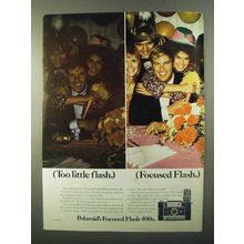 1971 Polaroid Focused Flash 400 Land Cameras Ad