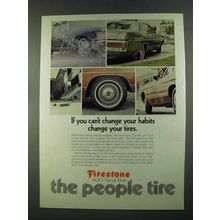 1972 Firestone 500 Steel Belt Tire Ad - Change Habits