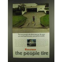 1972 Firestone 500 Steel Belt Tire Ad - More People