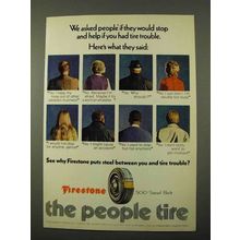 1972 Firestone 500 Steel Belt Tire Ad - Tire Trouble