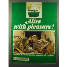 1974 Newport Cigarettes Ad - Alive With Pleasure