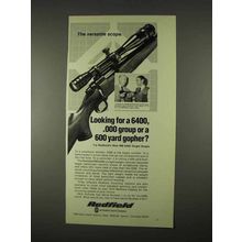 1974 Redfield RM 6400 Target Scope Ad