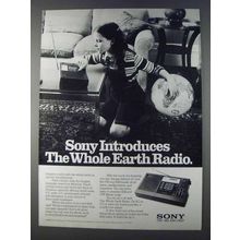 1980 Sony ICF-2001 Whole Earth Radio Ad