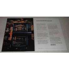 1980 Sony KV-1945R Trinitron TV Television Ad