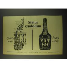 1964 Vat 69 Scotch Ad - Status symbolism