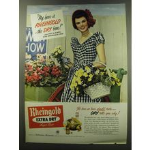 1949 Rheingold Beer Ad - Pat McElroy - Flower Cart