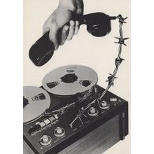 Reel To Reel Tape Recorder Telephone Bugging 1980s Postcard