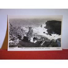 CASTLE & ROUGH SEA, TINTAGEL, CORNWALL unused postcard RP Ron Youlton =