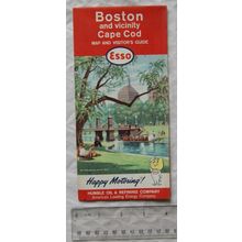 1964 Esso map & visitor's guide - Boston and vicinity, Cape Cod