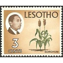 Lesotho QEII 1968 3c Chocolate Green & Yellow Brown Unmounted Mint MNH SG 151