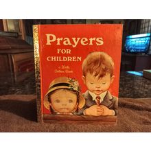 Little Golden Book Prayers For Children By Mary Reed PhD (T) FN/VF 7.0 1969