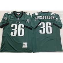 Philadelphia Eagles #36 Brian Westbrook Throwback Jersey Green