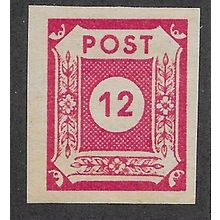 GER 1945 UM 12pf 'NUMERAL' (IMPERF) (EBID65-647)