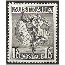 Australia 1956 SG224e 1/6 Black-Brown No Watermark Unmounted Mint . .. .