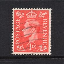 George VI - 1941-42 - 1d Pale Scarlet (sg486) Used #1