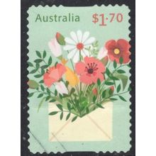 2025 CHERISHED CELEBRATIONS, FLOWERS & ENVELOPE USED SELF-ADHESIVE STAMP 414/5 +