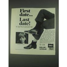 1967 Hanes Plus 4 Ban-Lon Socks Ad - First Date