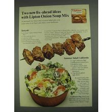 1967 Lipton Onion Soup Mix Ad - Teriyaki