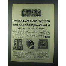 1967 Lincoln-Mercury Ad - Al Kaline, Bart Starr