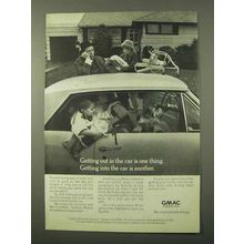 1972 GMAC Financing Ad - Getting Out in Car One Thing