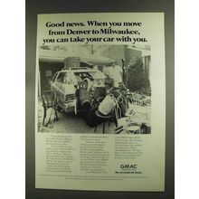 1972 GMAC Financing Ad - Good News When You Move
