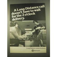 1975 Bell System Ad - Doesn't Wait for Delivery