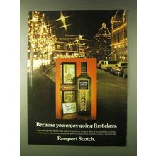 1979 Passport Scotch Ad - You Enjoy Going First Class