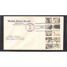 FDC Senate 1880-1889 18c Wildlife Pane/8 (No Cachet-Typed/A) CV39677