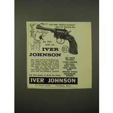 1959 Iver Johnson Model 57 Revolver Ad - Feel what built-in accuracy does for