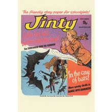 Cave Of Bats Boy Buried Alive In Snow Jinty Girls 1970s Comic Book Postcard