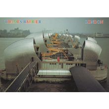 Thames River Barrier London Postcard
