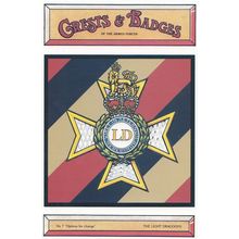 The Light Dragoons Army Crest Badge Military Postcard